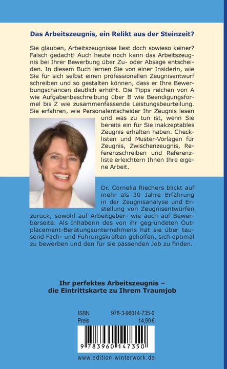 Produktbild Arbeitszeugnis selbst schreiben: Booster für Ihre Bewerbung (Deutsch, Cornelia Riechers, 2020)