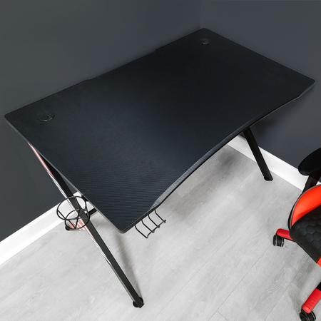Produktbild X Rocker X-Rocker Ocelot Gaming Bureau - Esports - Carbon look - Zwart - Blauw