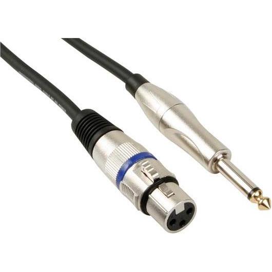 HQ Power PAC111 - Professionelles XLR-Audiokabel (6 m, XLR, 6.3mm Klinke (Jack)), Audio Kabel