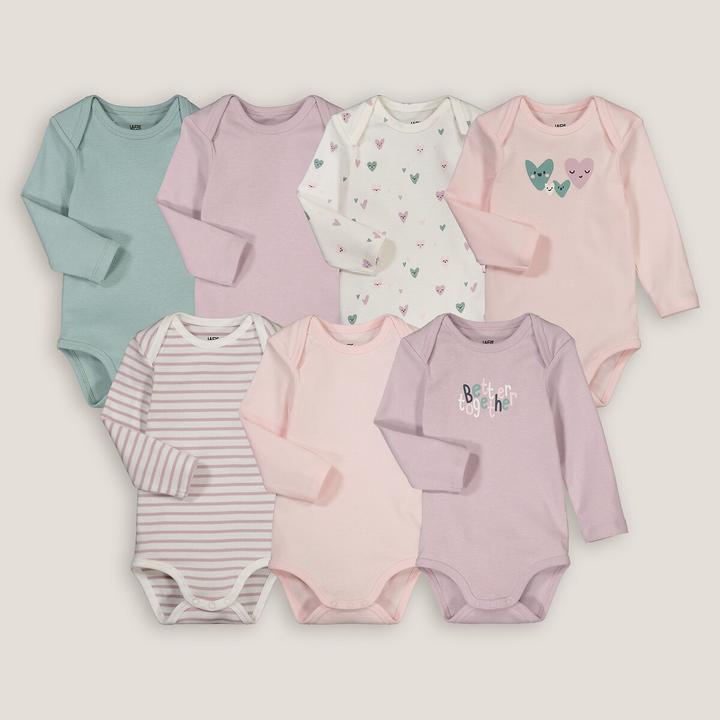 Produktbild La Redoute Collections 7er-Pack Bodys mit langen Ärmeln (80)