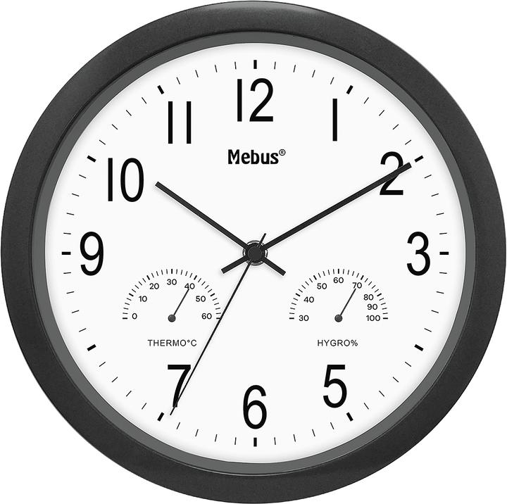 Mebus Quarz-Wanduhr (26 cm)