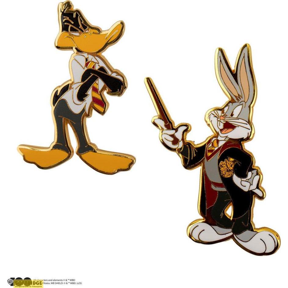 Cinereplicas, Anstecknadel, Looney Tunes pack 2 pin's Bugs Bunny & Daffy Duck at Hogwarts