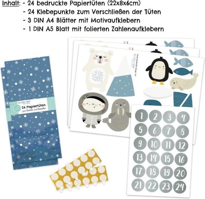 Actual product image Papierdrachen Polar animals