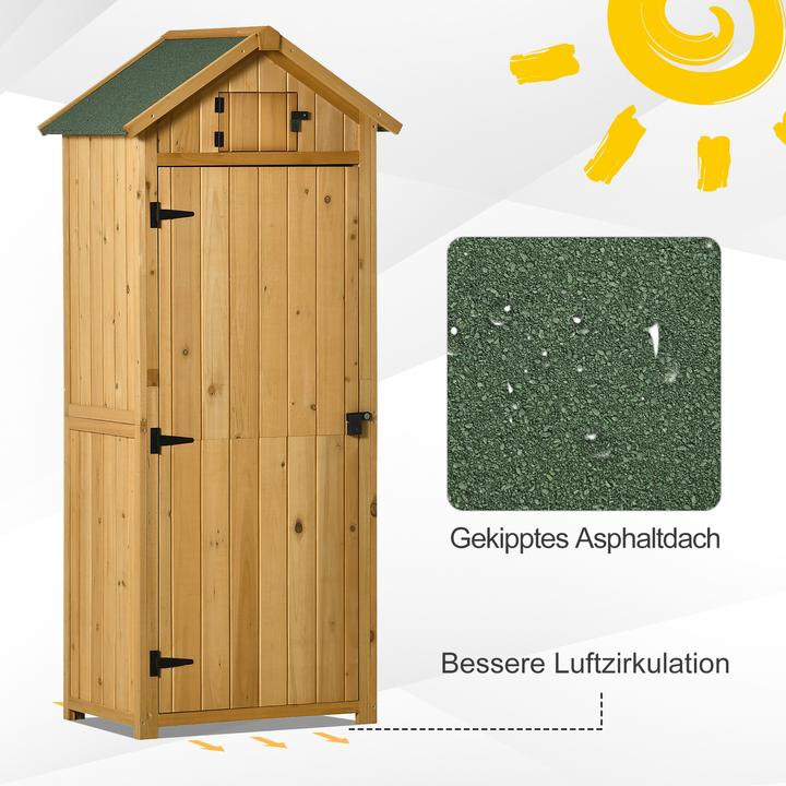 Produktbild Outsunny Gerätehaus mit Regalböden