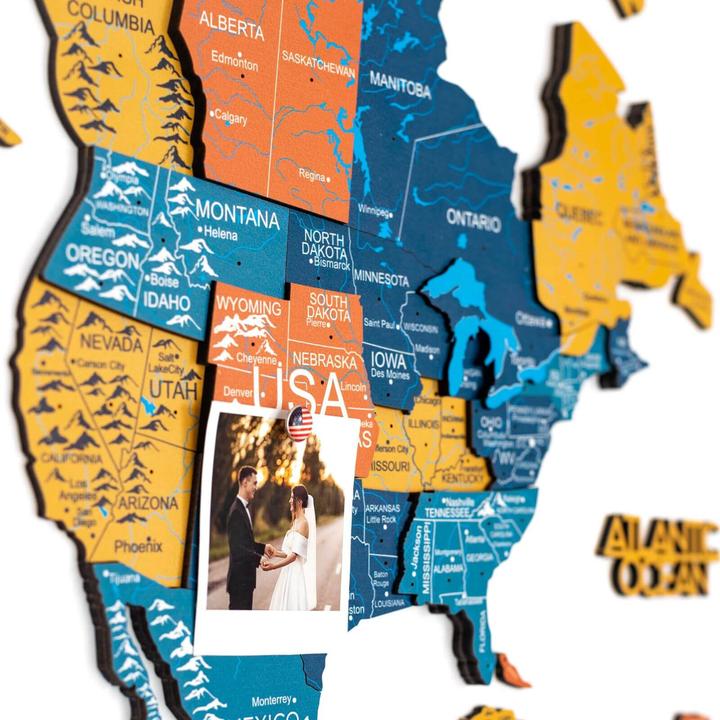 Actual product image Enjoy The Wood 3D world map (120 x 200 cm)