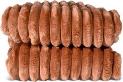 Sagaform Esther fleece plaid (6) Light brown (130 x 170 cm)