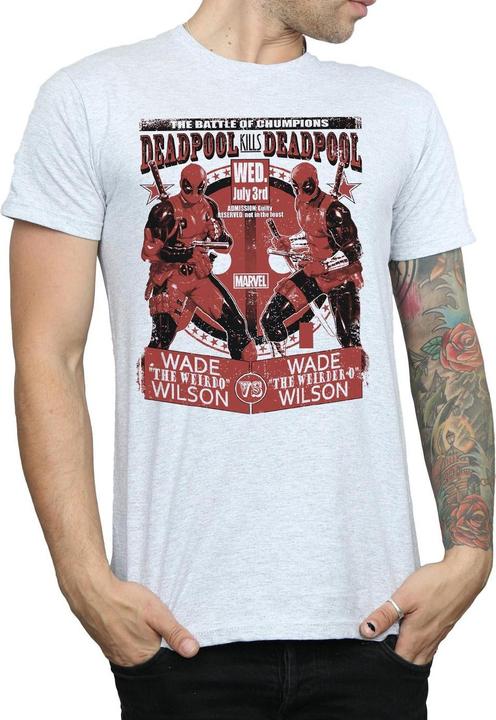Actual product image Mens Deadpool Vs Deadpool T-Shirt (L)
