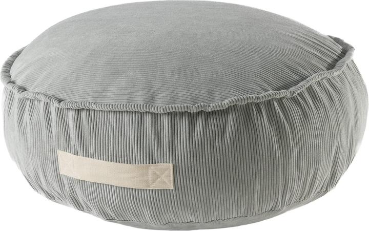 Immagine prodotto Meowbaby Borsa a sacco per bambini, rotonda, in velluto a coste, grigia (Dinette per bambini)