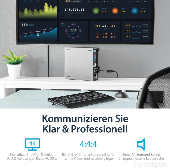 Produktbild StarTech DisplayPort auf (HDMI, 21.50 cm)