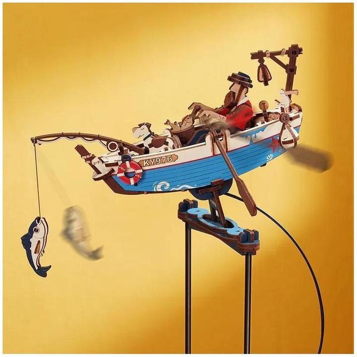 Produktbild Rokr Ocean Fisher Balance Pendel - 3D Holzbausatz