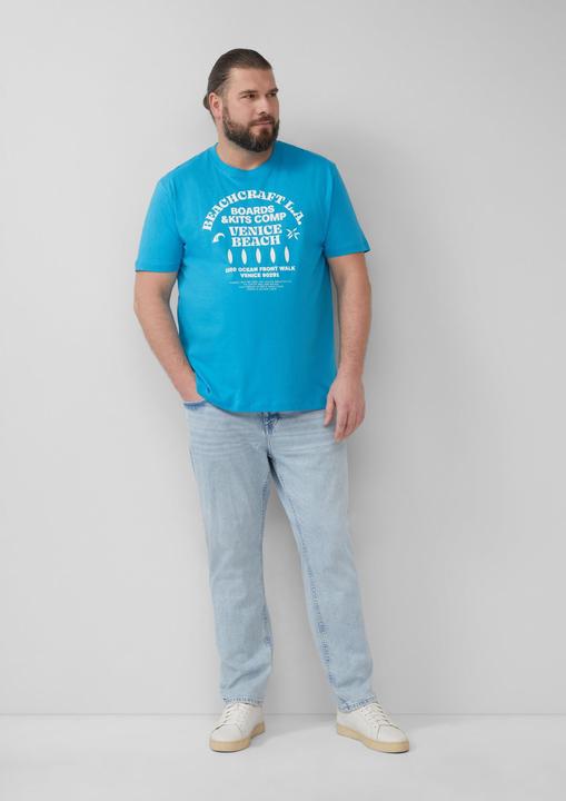 Immagine prodotto S.Oliver T-Shirt Baumwoll-T-Shirt mit Crewneck und Artwork (XXL)