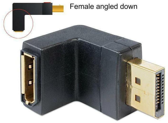 Produktbild Delock Displayport Adapter, 90ø gewinkelt (DP, 4 cm)