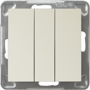 Ospel ŁP-13Y/m/27, Taster + Schalter, Beige