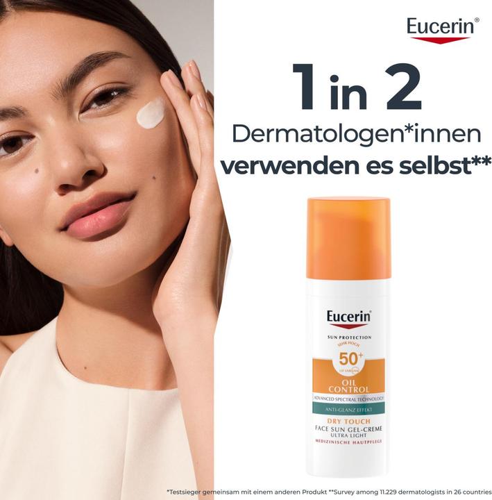 Actual product image Eucerin Oil Control (Sun cream face, SPF 50+, 50 ml)