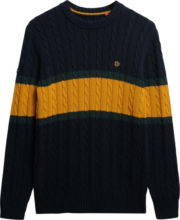 Produktbild Superdry Gestreifter Pullover aus gedrehtem Baumwollstrick (L)