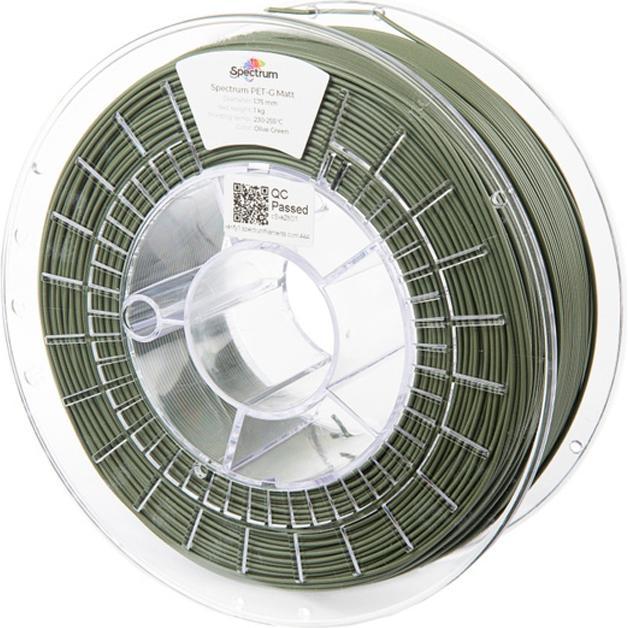 Spectrum Filament PET-G MATT 1.75mm 1kg Olive Green (PETG, 1.75 mm, 1000 g, Grün), 3D Filament, Grün