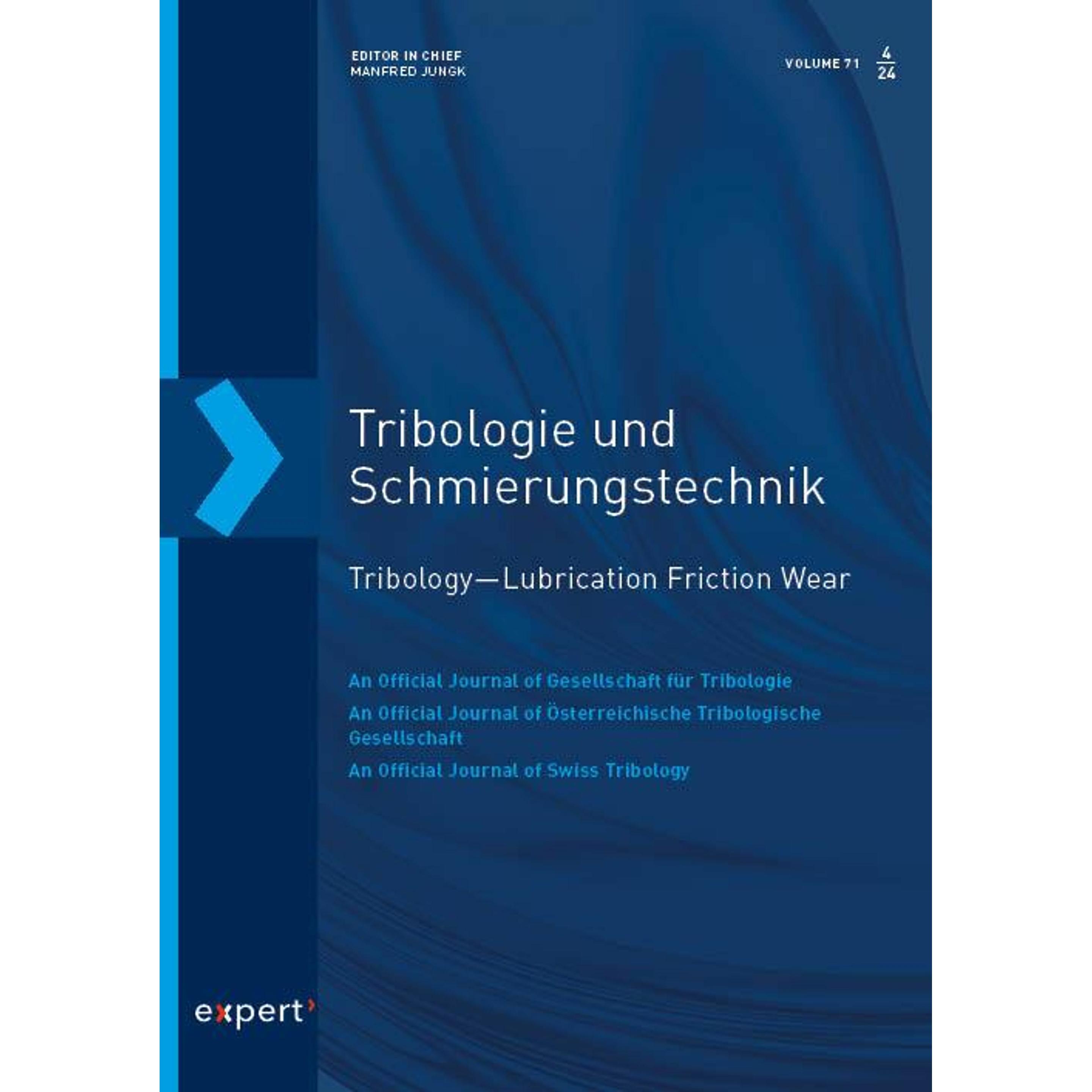 Tribologie und Schmierungstechnik 71, 4 (2024), Fachbücher