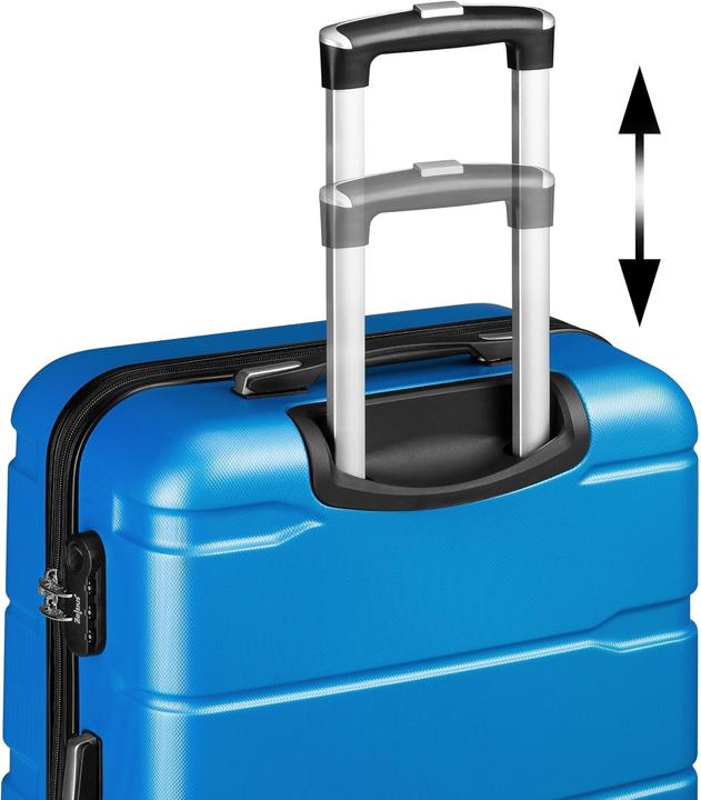 Immagine prodotto Zelsius 3-teiliges Hartschalenkoffer-Set mit Zahlenschloss (90 l)
