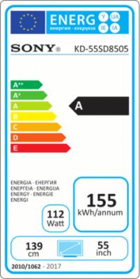 Energie-Label Sony Kd-55sd8505 (55", LCD, 4K)
