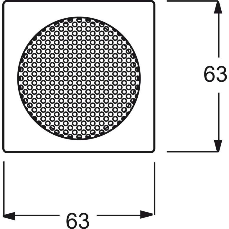Thumbnail - Busch-Jaeger, Zubehör Schalterprogramm, Abdeckung Lautsprecher Solo Grau (metallic) 8253-803 (8253-803)