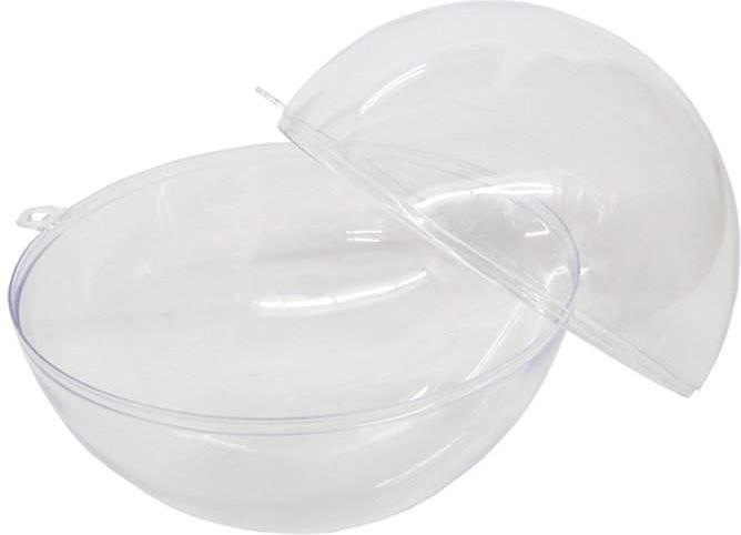 Produktbild trendmarkt24 Kunststoffkugel transparent zerlegbar 10cm, 5 Stück Acrylkugeln (5 -teilig)