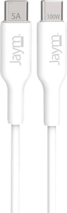 Produktbild Jaym CABLE CHARGE & SYNCHRO USB-C VERS USB-C PD 3.0 (100W) - LONGUEUR 1M - BLANC - ® (1 m, USB 3.2 Gen 2x2, 100 W)