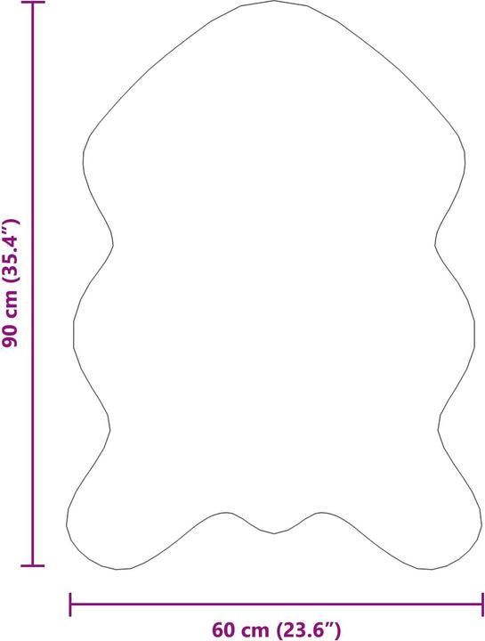 Produktbild vidaXL Wohnzimmerteppich (60 x 90 cm)