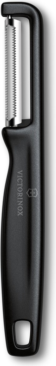 Victorinox Éplucheur Iota, dentelé, double tranchant, noir