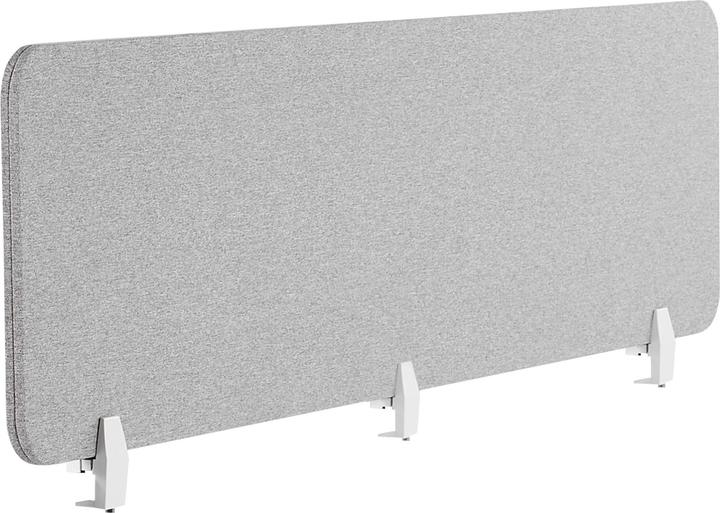 Beliani Cloison de bureau gris clair 180 x 40 cm WALLY (180 x 40 cm)