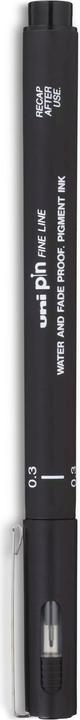 Actual product image Uni-ball Fineliner Waterproof (Black, 1 x)