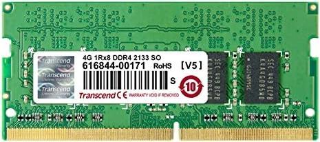 Produktbild Transcend SODIMM DDR4 2133Mhz 4GB Non-ECC 1.2V CL15 (1 x 4GB, 2133 MHz, DDR4-RAM, SO-DIMM)