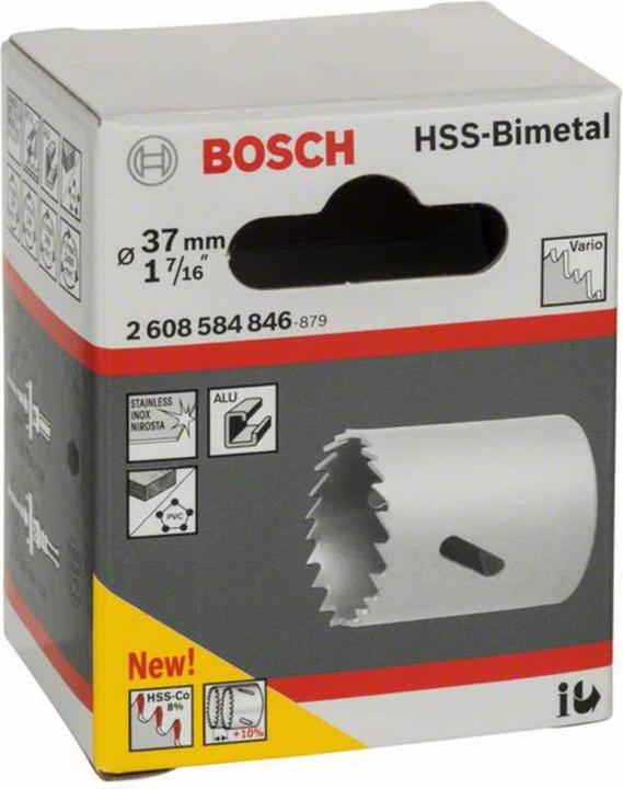 Produktbild Bosch Professional Zubehör Lochsäge HSS-Bimetall für Standardadapter, 37 mm, 1 7/16-Zoll (37 Millimeter)