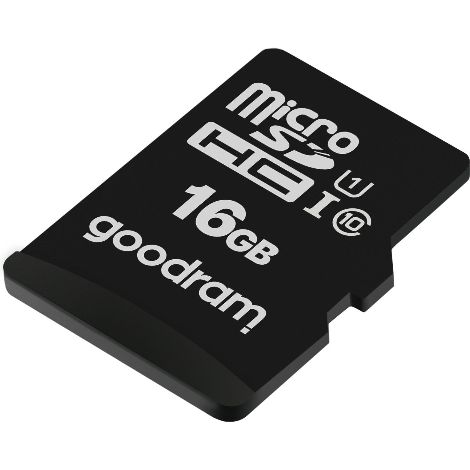 Thumbnail - Goodram M1A0-0160R12 - 16 GB - MicroSDHC - Klasse 10 - UHS-I - 100 MB/s - 10 MB/s (16 GB, microSDHC, U1, UHS-I), Speiche...