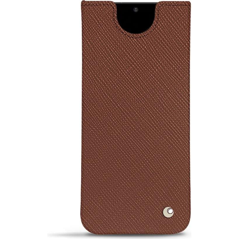 Noreve Lederschutzhülle (Samsung Galaxy S20+ 5G), Smartphone Hülle, Braun