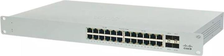 Immagine prodotto Cisco Meraki MS130-24P - Switch - gestito - 24 x 10/100/1000Base-T + 4 x Gigabit SFP - montabile su rack (24 porte)