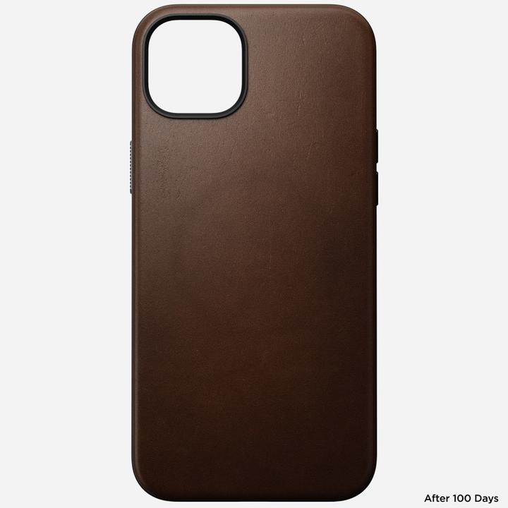 Immagine prodotto Nomad Cover posteriore in pelle moderna per iPhone 15 Plus marrone (Apple iPhone 15 Plus)
