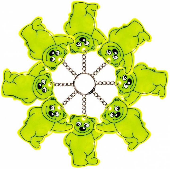 Actual product image Reflektierender Schlüsselanhänger Bär, 12 Stk.