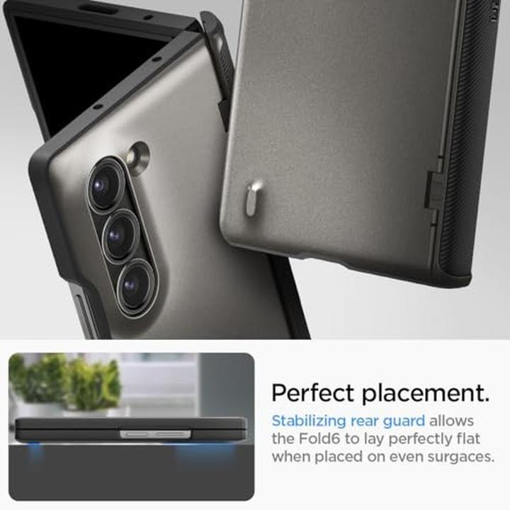 Actual product image Spigen Slim Armor Pro Galaxy Z Fold 6 Case Gunmetal (Samsung Galaxy Z Fold6)