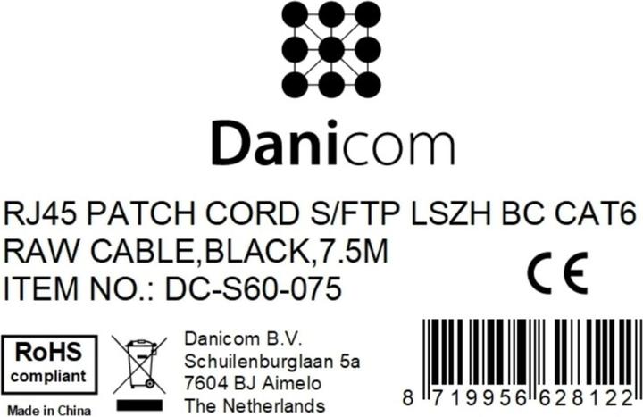 Produktbild Dsit CAT 6 Netzwerkkabel LSOH (CAT6, 7.50 m)