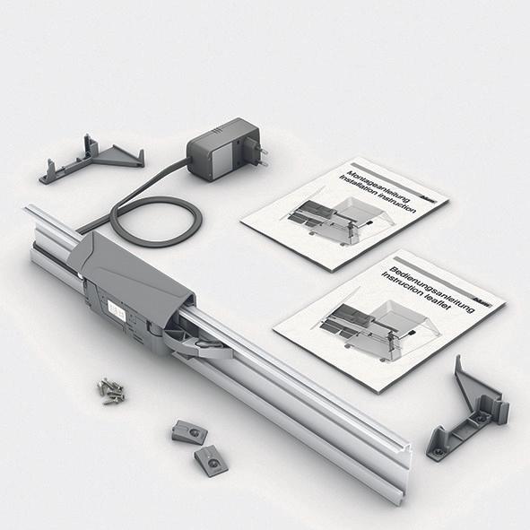 Thumbnail - Blum SERVO-DRIVE uno für hängende Mülllösungen, Abfalleimer, Grau