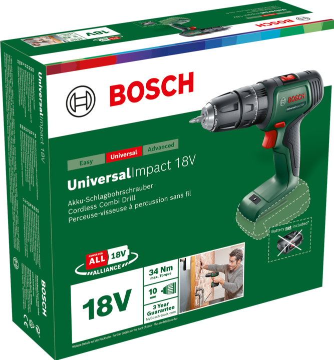 Actual product image Bosch Home & Garden Universal Impact 18V (Rechargeable battery operated)