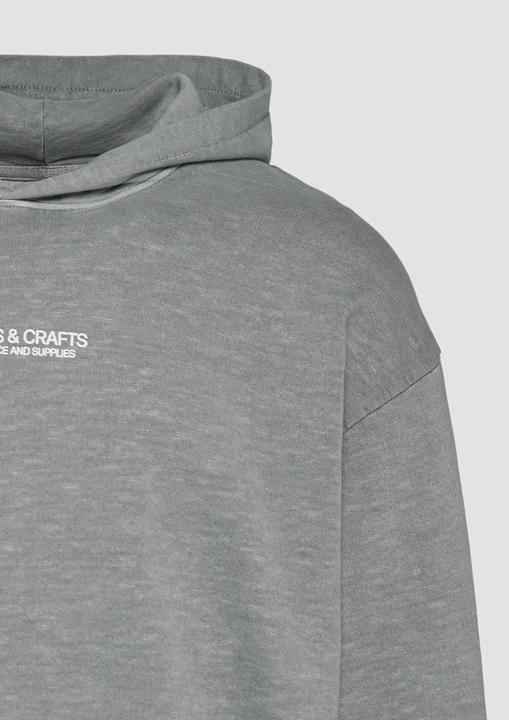 Produktbild S.Oliver Sweatshirt Hoodie mit Flammgarn-Struktur im Relaxed Fit (XXL)