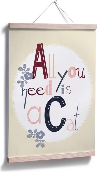 Produktbild Trenddeko Loske - All you need is a cat (90 x 140 cm)
