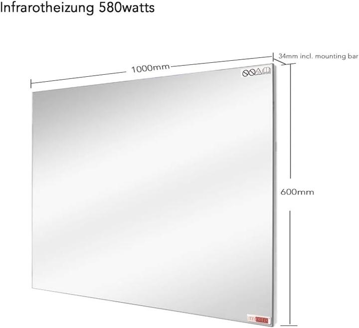 Produktbild Byecold Infrarotheizung (580 W)