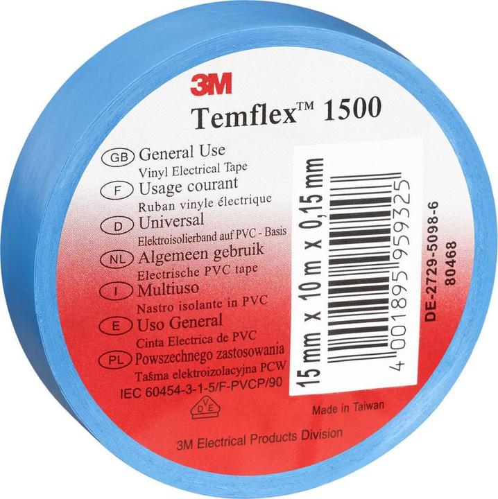 Produktbild 3M Temflex inyl ElektroIsolierband m (19 mm)
