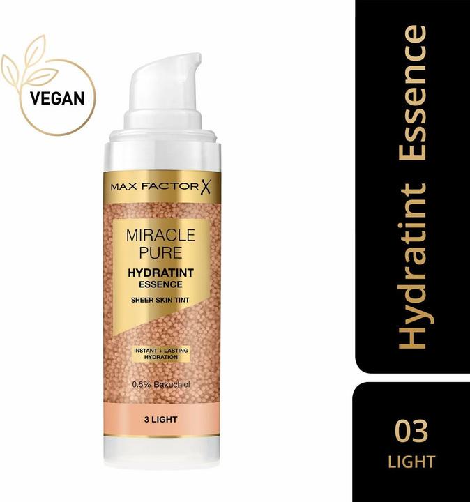 Produktbild Max Factor Foundation Miracle Pure Hydratint Essence 3 Light, 30 ml (3 Light)