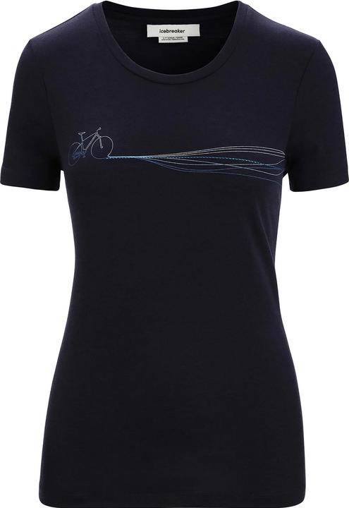 Actual product image Icebreaker W Merino Tech Lite II SS Tee Cadence Paths (S)
