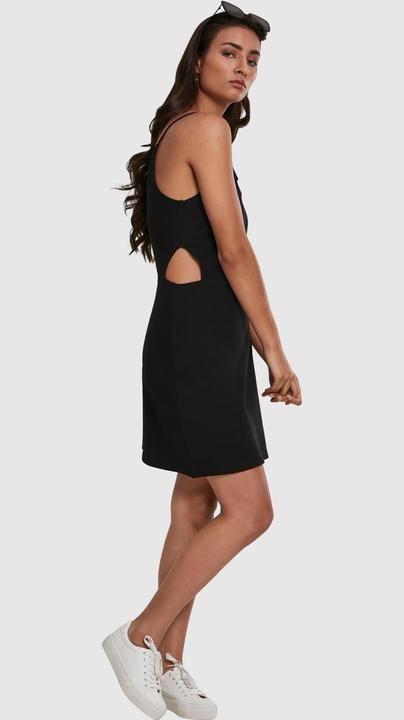 Image du produit Urban Classics Robe courte dame en piqué spaghetti spaghetti (L)
