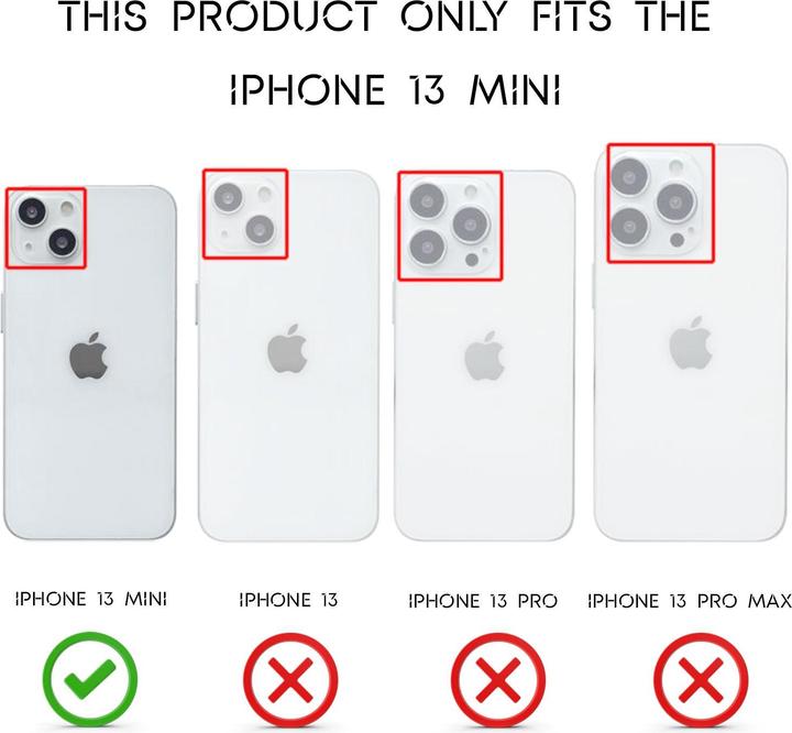Actual product image Nalia Leather Look Silicone Cell Phone Case (Apple iPhone 13 mini)