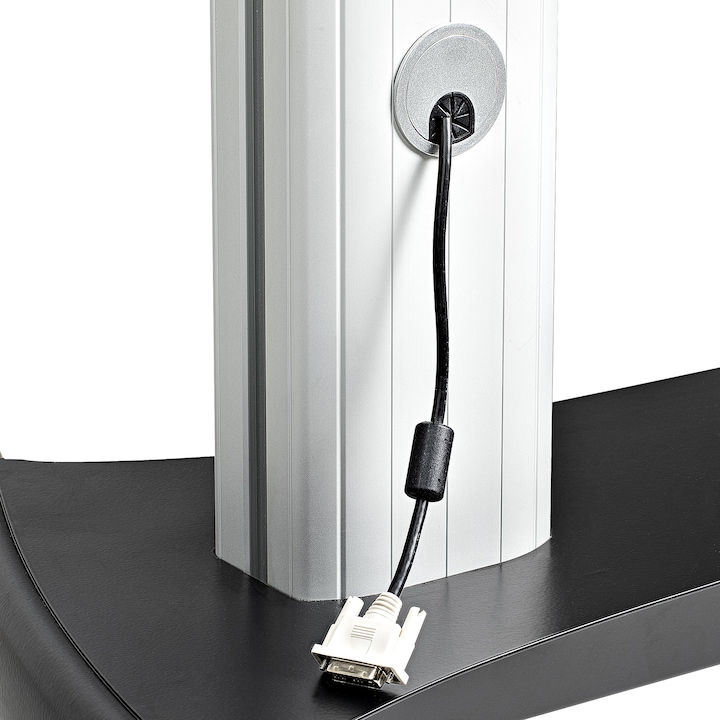 Actual product image StarTech com Dual TV Cart for 37-60in VESA TVs up to 110lb/50kg each - Height Adjustable TV Mount, M (60", 50 kg)